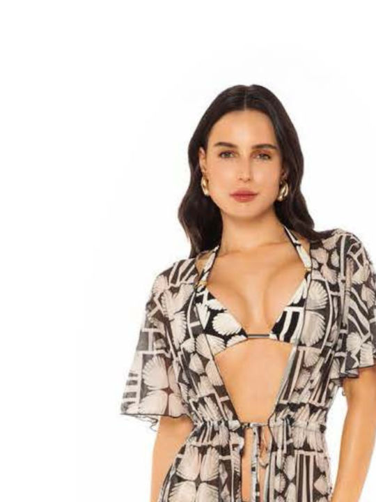 Bikini Bra Black-Brown