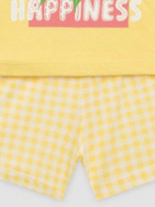Minerva Παιδική Πιτζάμα Καλοκαιρινή Lemon Minerva Παιδική Πιτζάμα Καλοκαιρινή Lemon