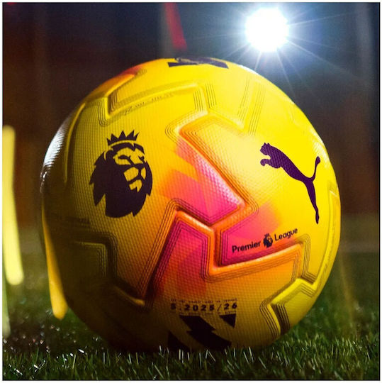 PUMA Orbita Premier League 25/26 Lights Футболна Топка Жълта
