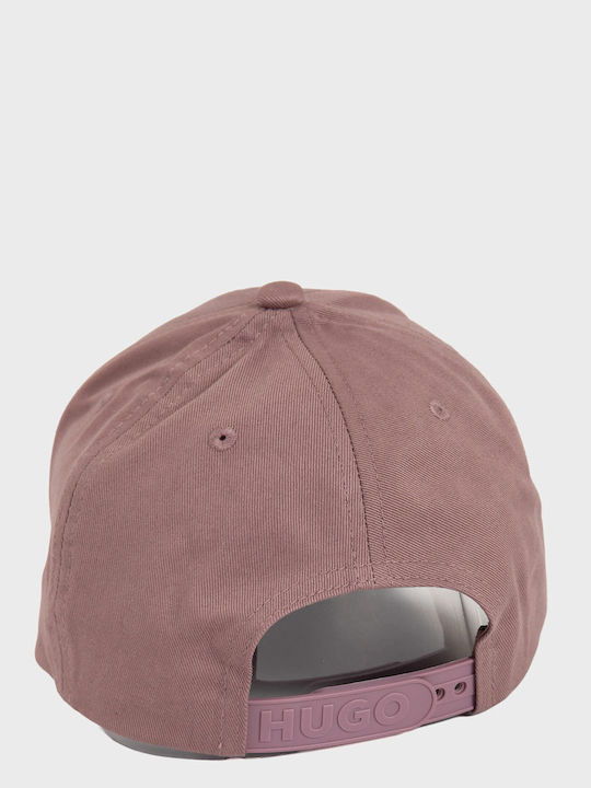 Hugo Cotton-twill Cap Embroidered Stacked Logo Jude-stacked Light Bordeaux Caps Men's Light Bordeaux 50533409-236