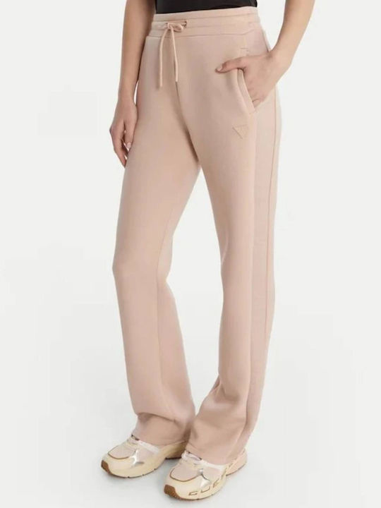 Brenda Hohe Taille Damen Jogginghose Beiges