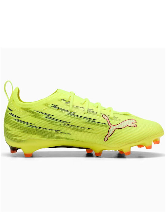 PUMA Ultra 6 Pro Ποδοσφαιρικά Παπούτσια με Τάπες FG/AG Κίτρινα