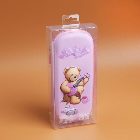 Teddy Island Series Brown Pencil Case Eva