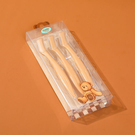 Teddy Island Eyebrow Trimmer Straight Handle Series 3 Pieces