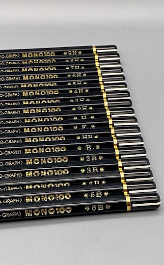 Tombow Wooden Pencils Mono 100 Highest Quality 12pcs 4901991000092 Nibs 4b