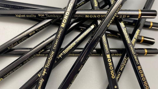 Tombow Wooden Pencils Mono 100 Highest Quality 12pcs 4901991000092 Nibs 5b