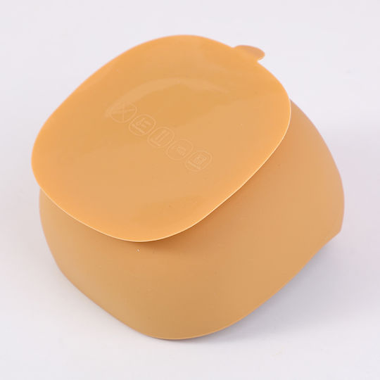 Baby Food Bowl Made of Silicone Yellow
