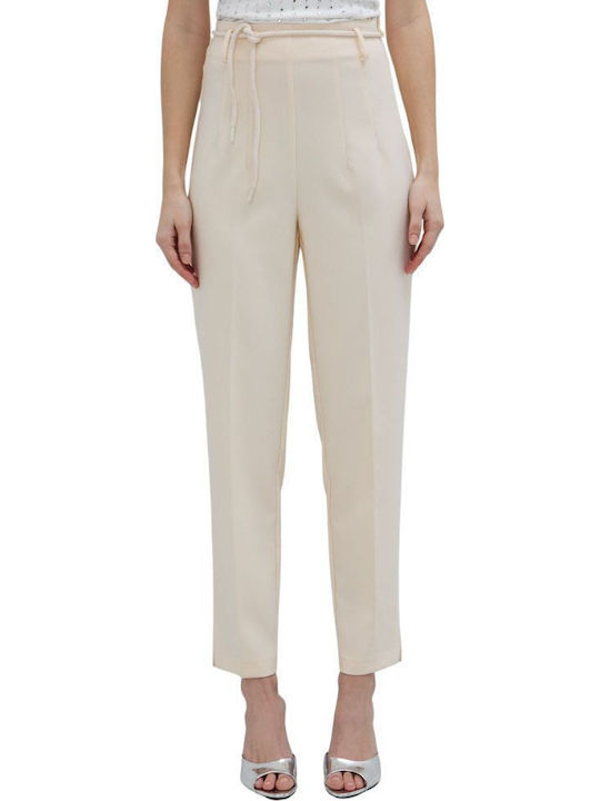Damen Stoffhose Gelb