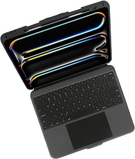 Targus Versavu Flip Cover Περιστρεφόμενη με Πληκτρολόγιο στα Ισπανικά Μαύρη (Ipad Pro 13-inch (m4))