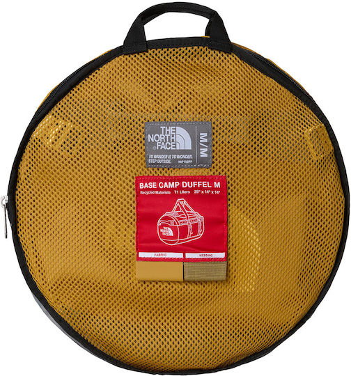 The North Face Base Camp Duffel Σακ Βουαγιάζ 71lt Κίτρινο Υφασμάτινο M35.5εκ.