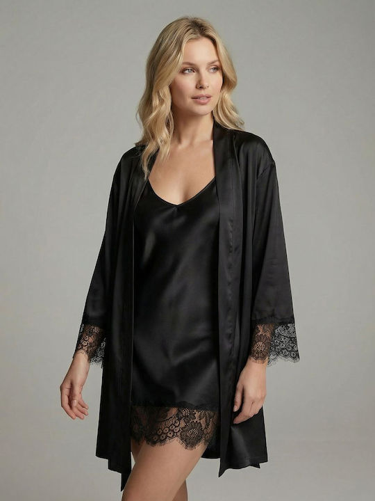 Milena by Paris Sexy Bodysuit with Black Lace 002537-Black
