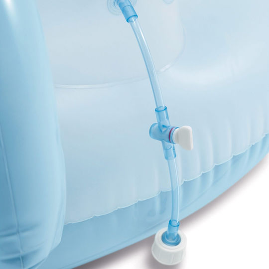 Intex Kinder Rundes Schwimmbecken 234lt Aufblasbar 196x127cm Hellblaue