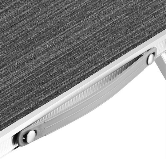 Nils Aluminium Campingmöbel Klapptisch 60x40cm Grau