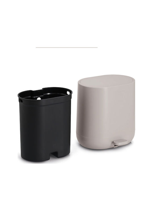 Coș De Baie Din Plastic Soft Close 6l Bej