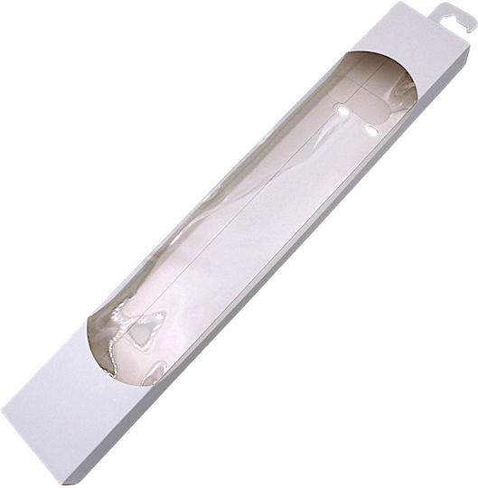Window Paper Easter Candle Case White 2.8x39x6.3cm