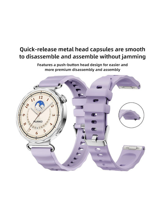 Silicone Strap Purple (Huawei Watch GT 6 41mm)