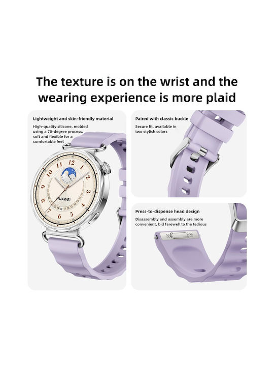 Silicone Strap Burgundy Huawei Watch GT 6 41mm