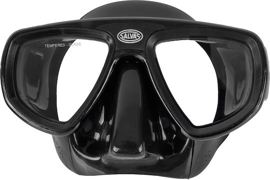 Salvas Diving Mask Silicone Black