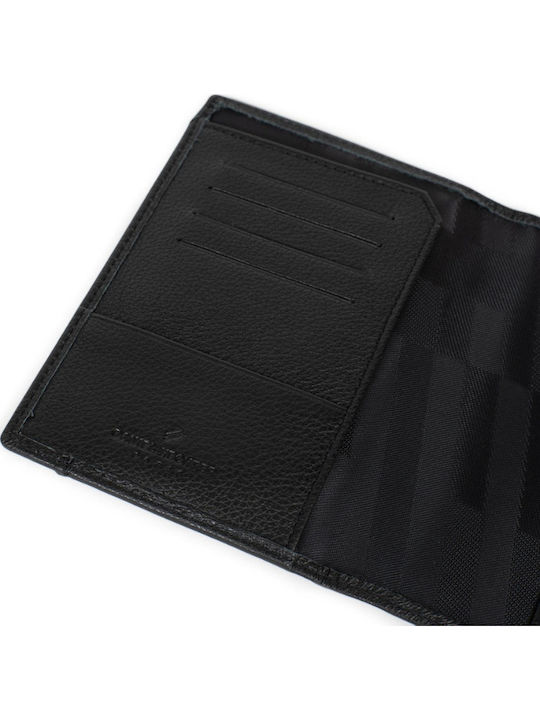 Leather Men's Travel Wallet with RFID Black