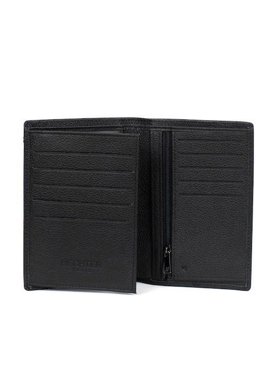 Damentasche aus Leder mit RFID Schwarz