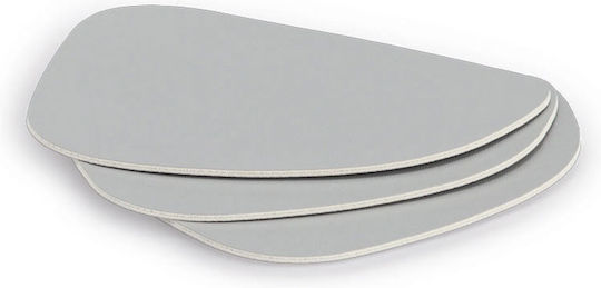 Σουβέρ από Δερματίνη Γκρι 10x12cm 4τμχ