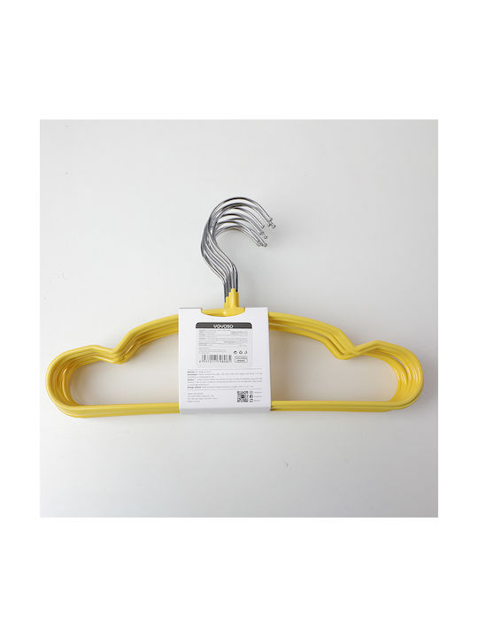 Kids Wall Hanger Multi Hook Plastic Yellow 12 Pieces