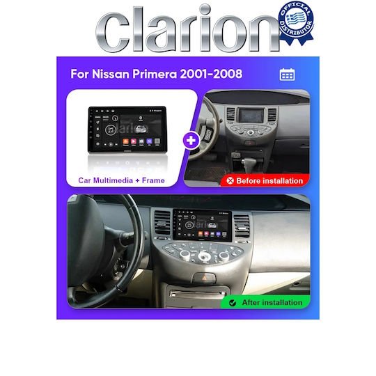 Clarion Автомобилни Аудио Системи за Nissan Primera 2002 2008 Bluetooth USB Вграден Wi-Fi GPS Apple CarPlay Android Auto