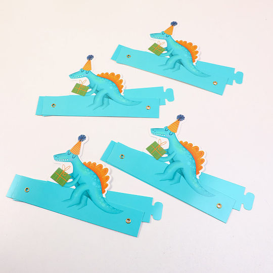 Paper Dinosaur Party Hat 4 Pieces