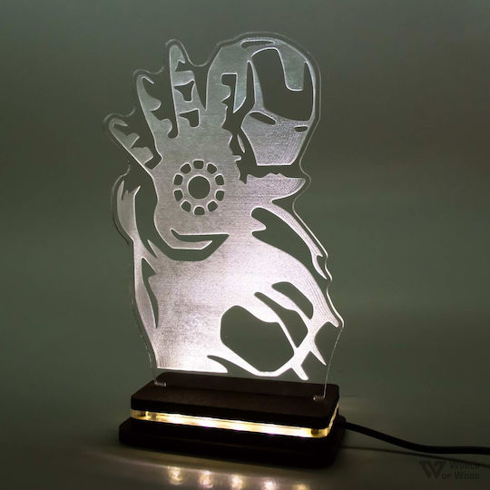 World of Wood Φωτιστικό Iron Man LED World of Wood Φωτιστικό Iron Man LED