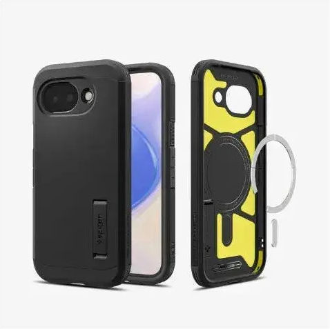 Spigen Tough Armor Mag Fit Rückseite Silikon Kunststoff Schwarz Google Pixel 10a