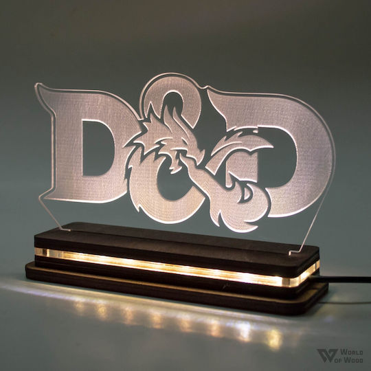 World of Wood Φωτιστικό D&d - Dungeons & Dragons LED