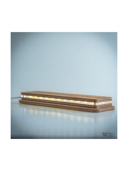 World of Wood Decorative Table Lamp King And Queen LED Warm White Love 12x23cm