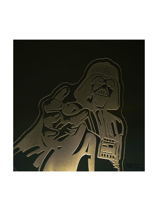 World of Wood Διακοσμητικό Φωτιστικό Darth Vader LED 20x17εκ.