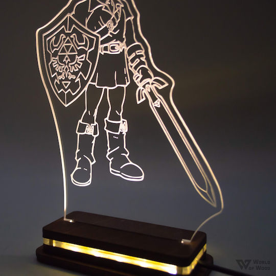World of Wood Διακοσμητικό Φωτιστικό The Legend Of Zelda - Link LED 20x13εκ.