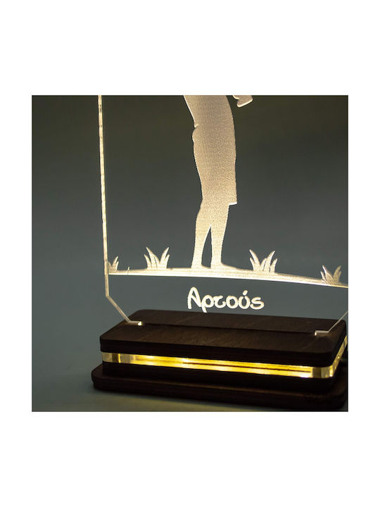 World of Wood Διακοσμητικό Φωτιστικό Father's Day LED 19x11εκ.