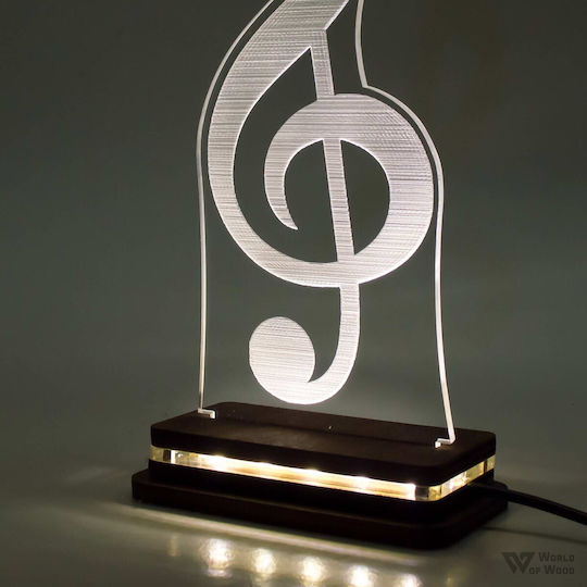 World of Wood Lămpi Decorative Pentru Masă Lampa Cheie Sol LED 22x9cm