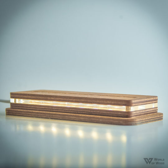 World of Wood Διακοσμητικό Φωτιστικό LED Θερμό Λευκό Καρδιά 21x20εκ.