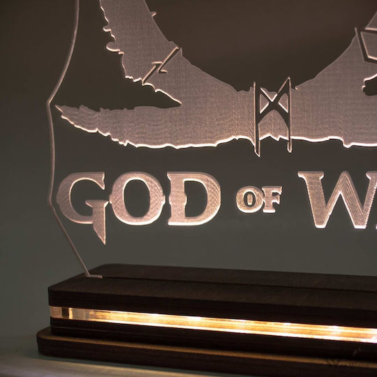 World of Wood Декоративно Осветително Тяло God Of War LED 20x18см