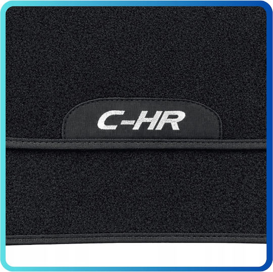 Me Premium Set Front and Back Car Mats 4 Pieces for Toyota C-HR 2016-2023 Black