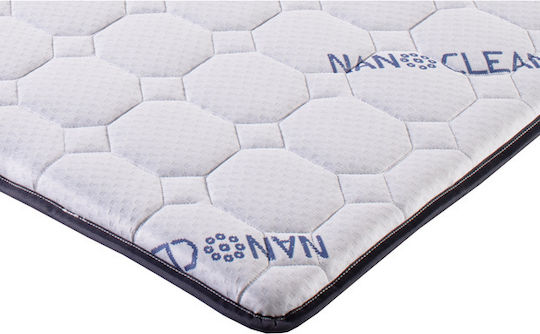 Nano Foam Mattress Topper Thin White 120x90x5 Cm
