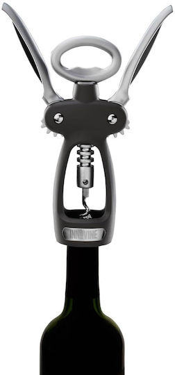 Innovine Pro Corkscrew Double Lever & Ergonomic Handles Black Silver