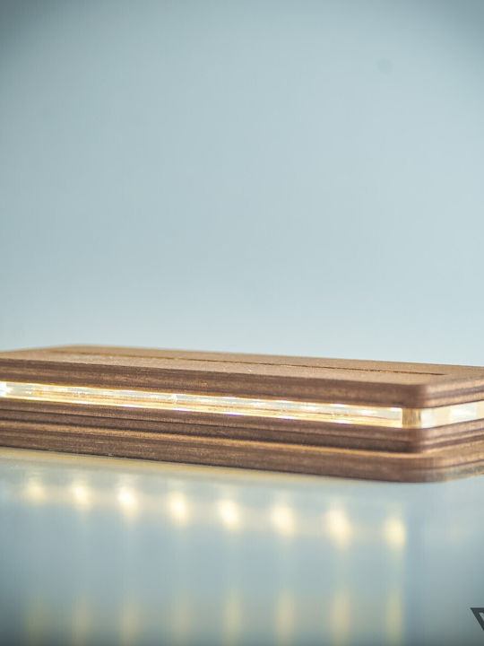 World of Wood Led Kids Decorative Lamp Yellow 20x14cm