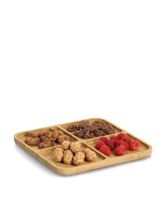Wooden Dessert Tower Stand 4 Slots Ø25cm W25xL1.8cm