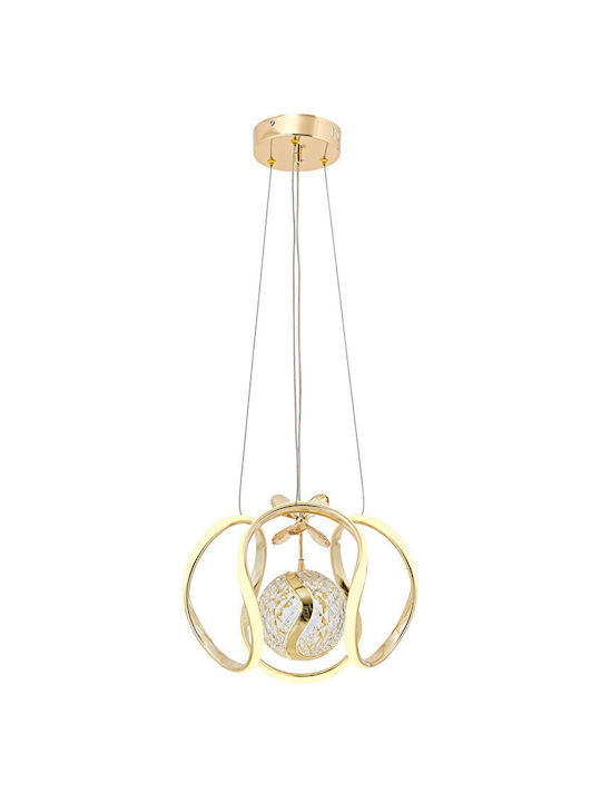 Buket Galben Sferic LED Lumini Suspendate 30x30x70cm