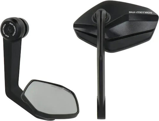 SW-Motech Motorcycle Mirrors 2 Pieces Black