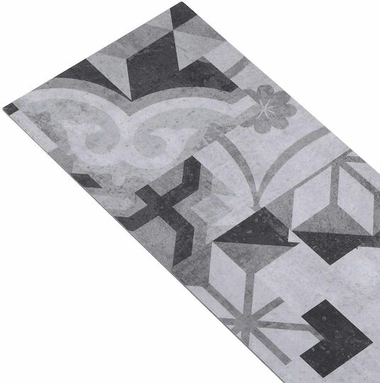 Vidaxl Self-Adhesive Floor Tile 32 Pcs Gray Design 4.46 Sqm PVC