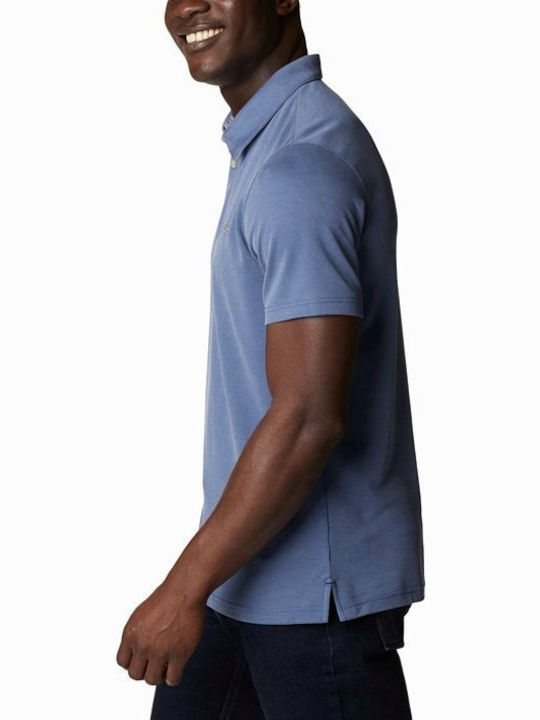 Mountain Polo Short Sleeve Light Blue Blouse