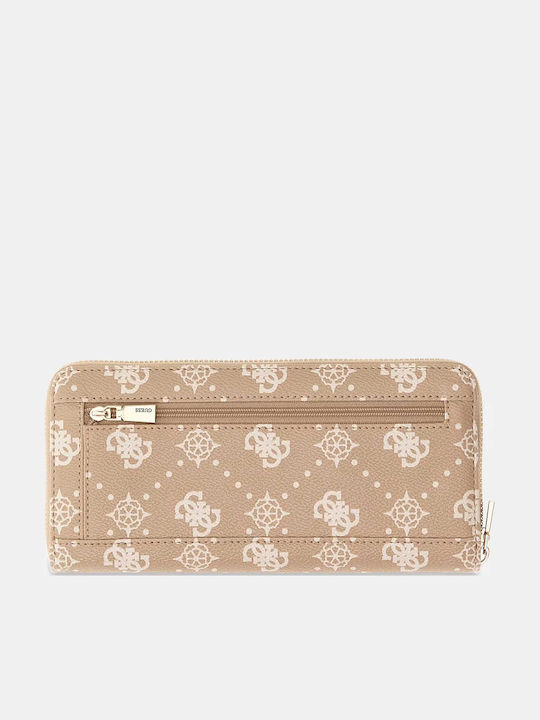 Guess Wallet Γυναικείο Πορτοφόλι Μπεζ