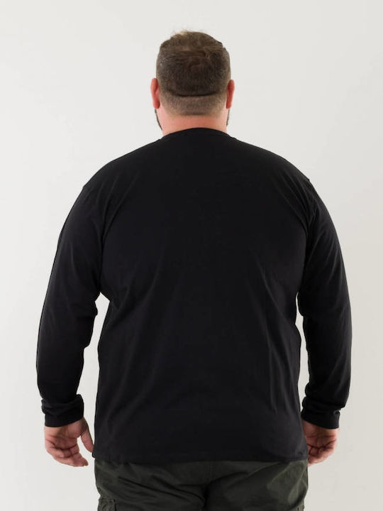 Double Plus Size Kurzarm T-Shirt Schwarz Double Plus Size Kurzarm T-Shirt Schwarz