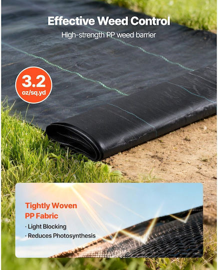 Vevor JBXBZ350FT32STV9W001V0 Геотекстил За Земно Покритие Черен